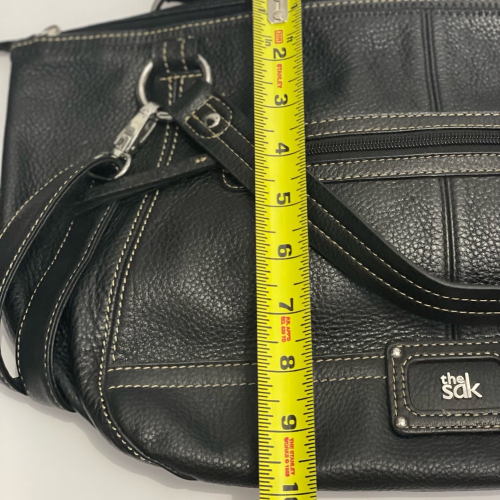 The SAK Black Leather Shoulder or Crossbody Bag - Picture 7 of 8
